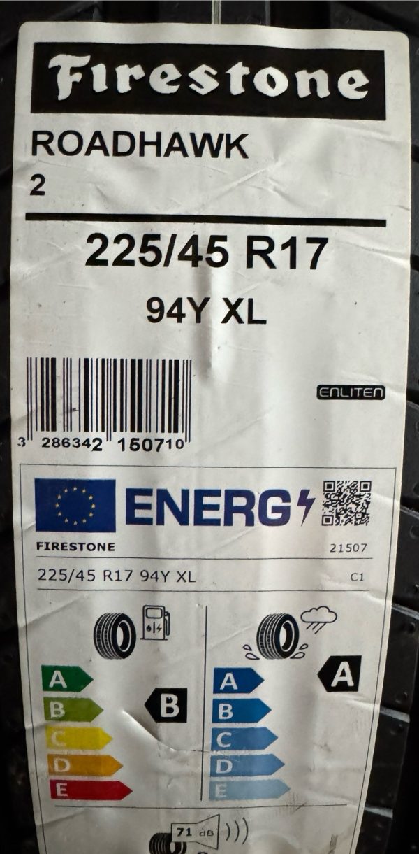 225/45R17 94Y FIRESTONE RoadHawk2 VARA - imagine 2