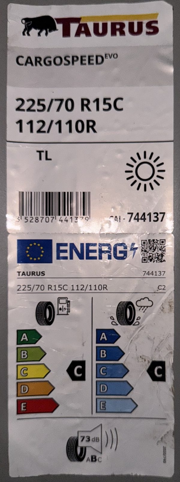 225/70R15C Taurus Cargo Speed Evo 112/110 R - imagine 2
