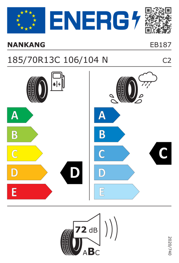 185/70R13C 106/104N NANKANG TR-10 VARA - imagine 2